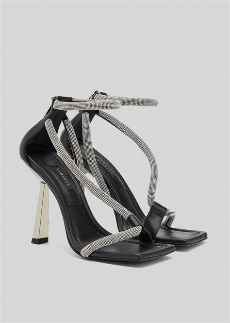 versace artifact crystal sandals|Versace sandals for ladies.